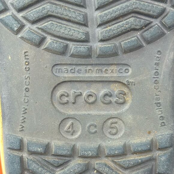 Crocs Crocband Navy Blue Red White Toddler Boy Sz 5 Slip On Clogs Sandals - Picture 6 of 10